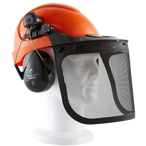SINGER FRERES Casque Forestier SINGER Orange / Casque Coquille Anti Bruit / Porte Visière / Visière Grillagée - HGCF01 4 SINGER FRERES Casque Forestier SINGER Orange / Casque Coquille Anti Bruit / Porte Visière / Visière Grillagée - HGCF01 – Image 2