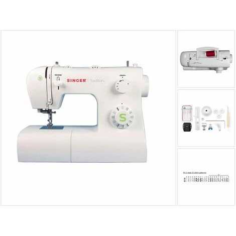 SINGER FRERES Singer 2273 Machine à Coudre Tradition Blanche 60 Watt 23 Points Ajustables 4 SINGER FRERES Singer 2273 Machine à Coudre Tradition Blanche 60 Watt 23 Points Ajustables – Image 2