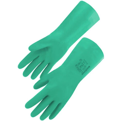 SINGER FRERES Gants Nitrile Vert Floqué 30 Cm SINGER T.9 - NIT153809 5 SINGER FRERES Gants Nitrile Vert Floqué 30 Cm SINGER T.9 - NIT153809 – Image 3