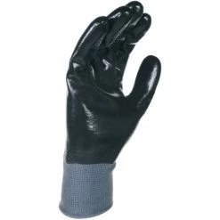 SINGER FRERES SINGER - Paire De Gants Nitrile Tout Enduit - Support Polyester - Jauge 15 - Taille 10 - NYM157NB10