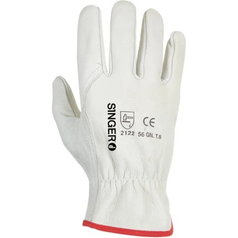 SINGER FRERES SINGER - Paire De Gants Tout Fleur De Bovin - Coloris Naturel - Serrage élastique - Taille 10 - 56GN10 4 SINGER FRERES SINGER - Paire De Gants Tout Fleur De Bovin - Coloris Naturel - Serrage élastique - Taille 10 - 56GN10 – Image 2