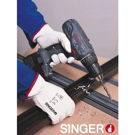 SINGER FRERES SINGER - Paire De Gants Tout Fleur De Bovin - Coloris Naturel - Serrage élastique - Taille 10 - 56GN10 5 SINGER FRERES SINGER - Paire De Gants Tout Fleur De Bovin - Coloris Naturel - Serrage élastique - Taille 10 - 56GN10 – Image 3