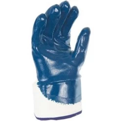 SINGER FRERES SINGER - Paire De Gants Nitrile (3/4) - Enduction Lourde - Support Coton Cousu - Manchette Toile - Taille 9 - NBR326T