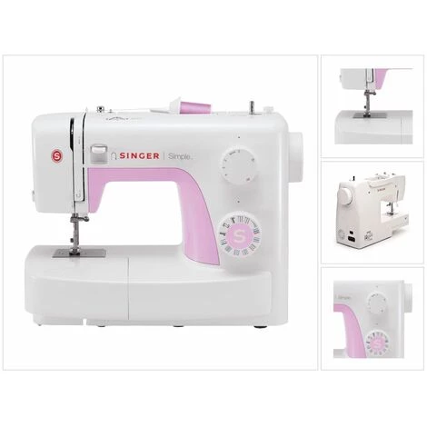 SINGER FRERES Singer 3223 Machine à Coudre Simple 70 Watts 700 Tr/min Longueur De Point 4 Mm 23 Types De Coutures Blanc/rose 6 SINGER FRERES Singer 3223 Machine à Coudre Simple 70 Watts 700 Tr/min Longueur De Point 4 Mm 23 Types De Coutures Blanc/rose – Image 4