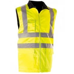 SINGER FRERES Gilet Haute Visibilité Jaune SINGER - Doublé Polaire - T.L - GANA03