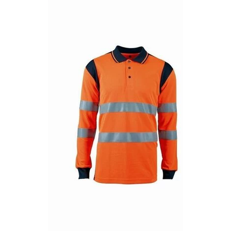 SINGER FRERES Polo Haute Visibilité Orange Manches Longues SINGER - T.M - PUNTA02 3 SINGER FRERES Polo Haute Visibilité Orange Manches Longues SINGER - T.M - PUNTA02