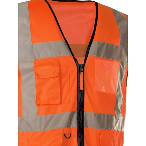 SINGER FRERES Gilet Haute Visibilité Orange Multi-poches SINGER - T.S - GARO01 4 SINGER FRERES Gilet Haute Visibilité Orange Multi-poches SINGER - T.S - GARO01 – Image 2