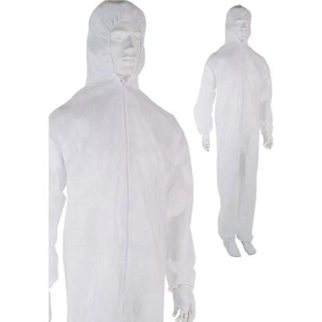 SINGER FRERES Combinaison Polypropylène à Capuche Fermeture Glissière SINGER - Blanc Taille L - PLYCBC03 3 SINGER FRERES Combinaison Polypropylène à Capuche Fermeture Glissière SINGER - Blanc Taille L - PLYCBC03