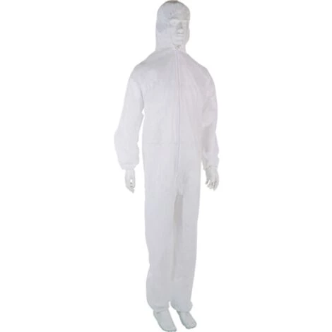 SINGER FRERES Combinaison Polypropylène à Capuche Fermeture Glissière SINGER - Blanc Taille L - PLYCBC03 4 SINGER FRERES Combinaison Polypropylène à Capuche Fermeture Glissière SINGER - Blanc Taille L - PLYCBC03 – Image 2