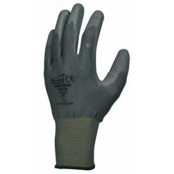 SINGER FRERES 10 Gant Paume Enduite Pu Gris -1paire Sur Cavalier- T08