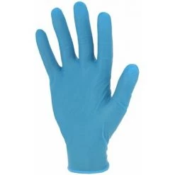 SINGER FRERES Gant Nitrile Bleu Non Poudré SINGER Taille XL 9/10 - Boite De 100 - AUU400091