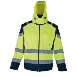 SINGER FRERES Veste Coupe-vent SINGER Haute Visibilité - Doublé Polaire - Taille L - VILMA03 - Jaune